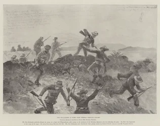 Neuseeländer bei der Arbeit mit General Frenchs Kolonne